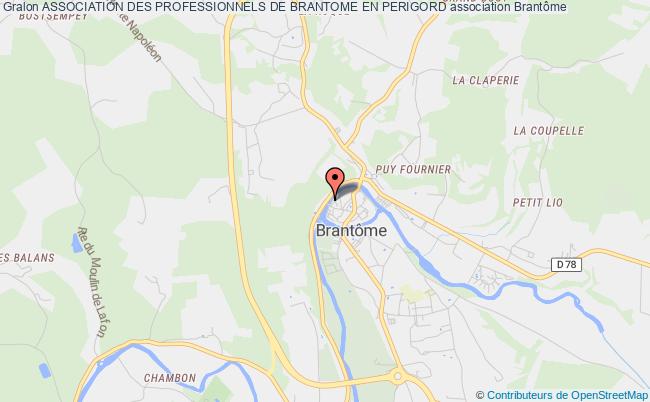 plan association Association Des Professionnels De Brantome En Perigord Brantôme en Périgord
