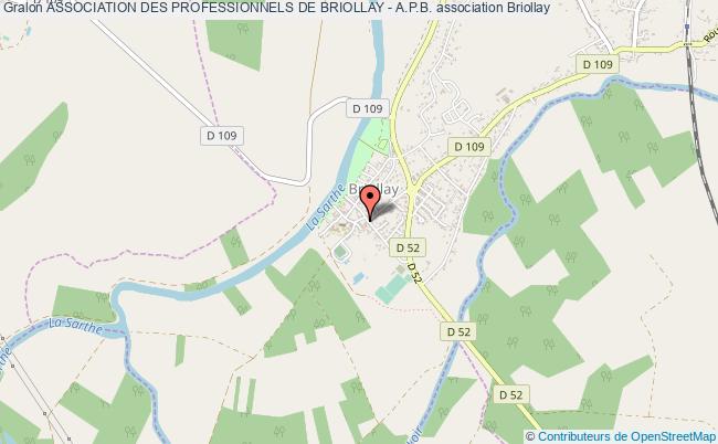 plan association Association Des Professionnels De Briollay - A.p.b. Briollay