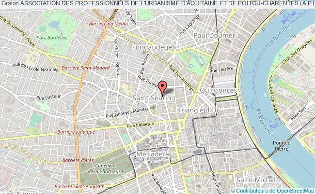 plan association Association Des Professionnels De L'urbanisme D'aquitaine Et De Poitou-charentes (a.p.u.a.) Bordeaux