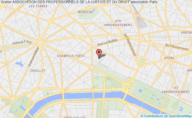 plan association Association Des Professionnels De La Justice Et Du Droit Paris 8e