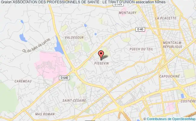 plan association Association Des Professionnels De SantÉ : Le Trait D'union Nîmes