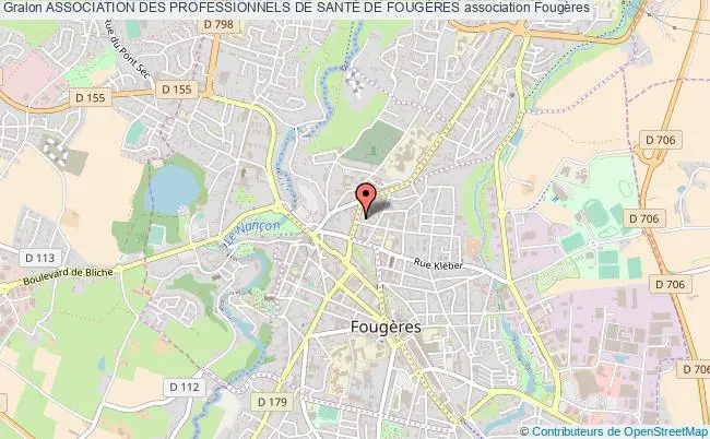 plan association Association Des Professionnels De SantÉ De FougÈres Fougères