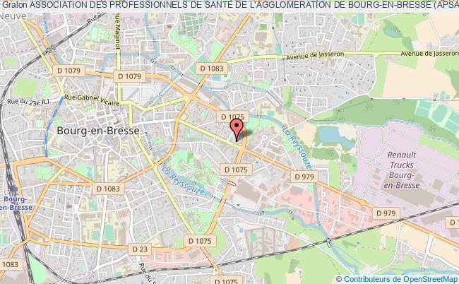 plan association Association Des Professionnels De Sante De L'agglomeration De Bourg-en-bresse (apsa-bb) Bourg-en-Bresse