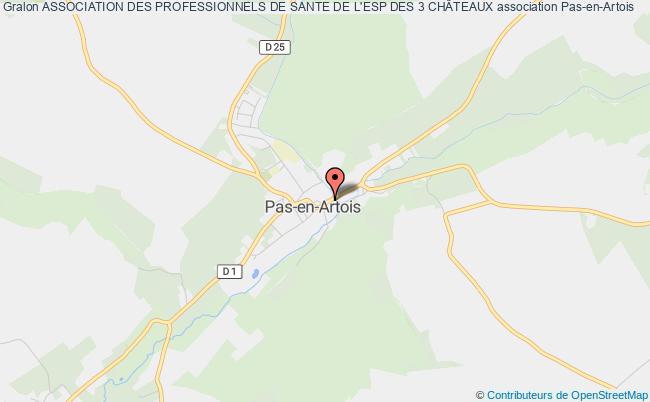 plan association Association Des Professionnels De Sante De L'esp Des 3 ChÂteaux Pas-en-Artois