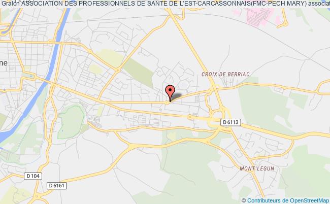 plan association Association Des Professionnels De Sante De L'est-carcassonnais(fmc-pech Mary) Carcassonne