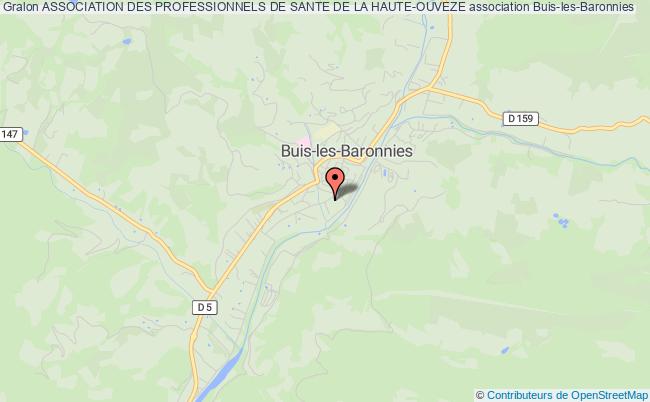 plan association Association Des Professionnels De Sante De La Haute-ouveze Buis-les-Baronnies