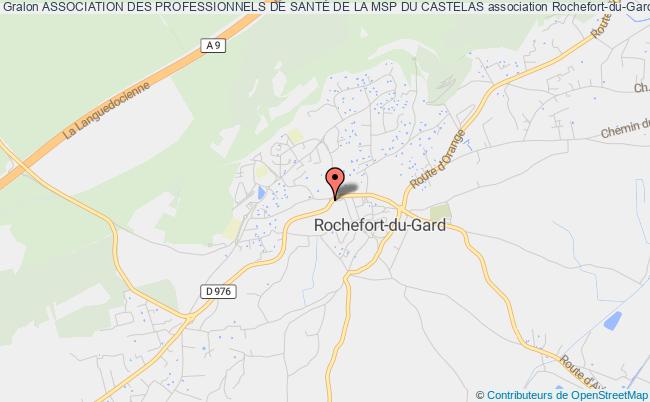 plan association Association Des Professionnels De SantÉ De La Msp Du Castelas Rochefort-du-Gard