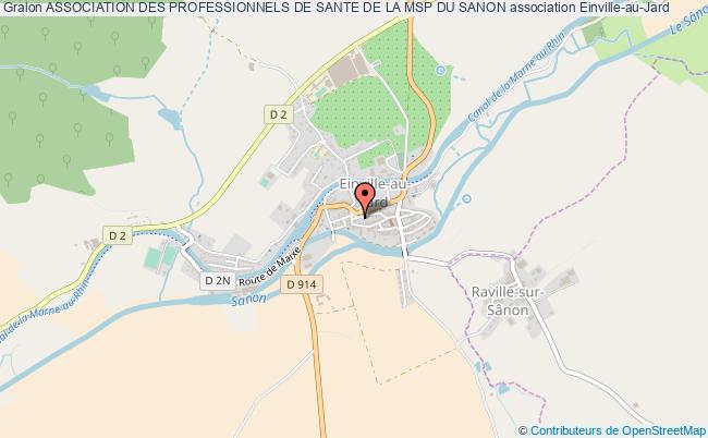 plan association Association Des Professionnels De Sante De La Msp Du Sanon Einville-au-Jard