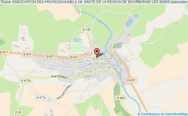 ASSOCIATION DES PROFESSIONNELS DE SANTE DE LA REGION DE BOURBONNE-LES-BAINS
