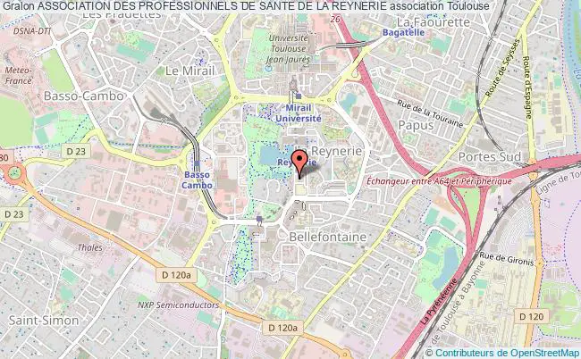 plan association Association Des Professionnels De Sante De La Reynerie Toulouse