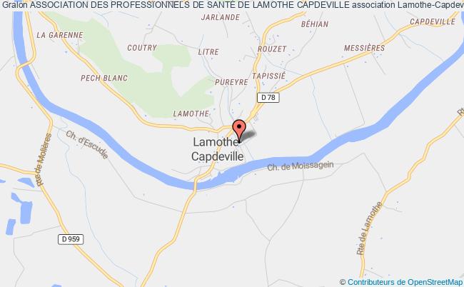 plan association Association Des Professionnels De SantÉ De Lamothe Capdeville Lamothe-Capdeville