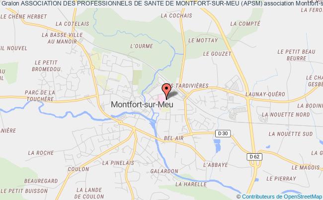 plan association Association Des Professionnels De Sante De Montfort-sur-meu (apsm) Montfort-sur-Meu