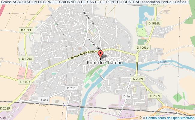 plan association Association Des Professionnels De SantÉ De Pont Du ChÂteau Pont-du-Château