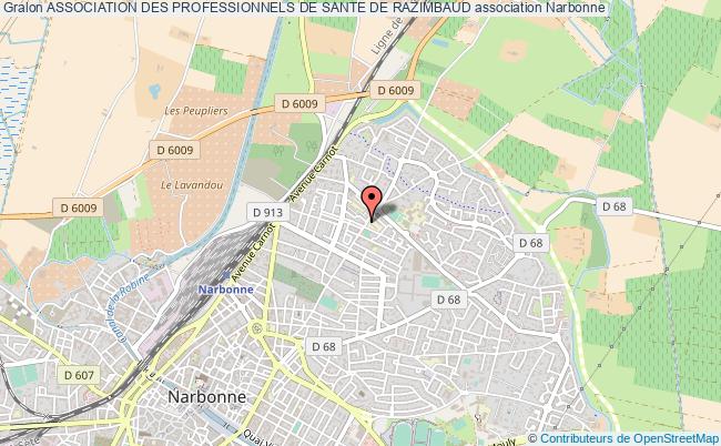 plan association Association Des Professionnels De Sante De Razimbaud Narbonne