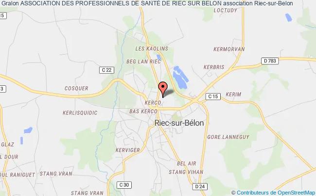 plan association Association Des Professionnels De SantÉ De Riec Sur Belon Riec-sur-Bélon