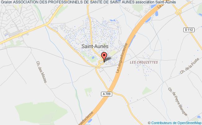 plan association Association Des Professionnels De SantÉ De Saint AunÈs Saint-Aunès