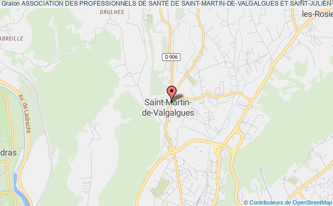 plan association Association Des Professionnels De SantÉ De Saint-martin-de-valgalgues Et Saint-julien-les-rosiers Saint-Martin-de-Valgalgues