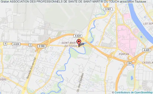 plan association Association Des Professionnels De SantÉ De Saint-martin Du Touch Toulouse