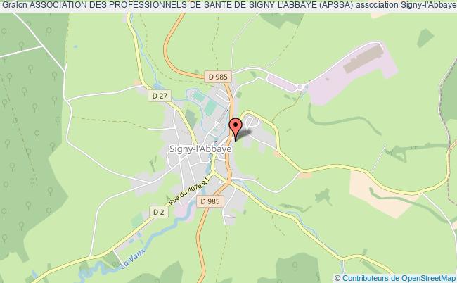 plan association Association Des Professionnels De Sante De Signy L'abbaye (apssa) Signy-l'Abbaye