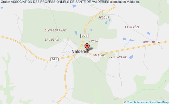 ASSOCIATION DES PROFESSIONNELS DE SANTE DE VALDERIES
