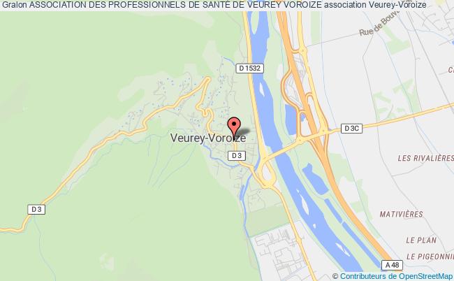plan association Association Des Professionnels De SantÉ De Veurey Voroize Veurey-Voroize