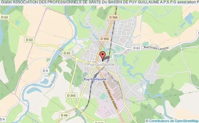 plan association Association Des Professionnels De Sante Du Bassin De Puy Guillaume A.p.s.p.g Puy-Guillaume