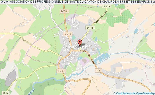 plan association Association Des Professionnels De Sante Du Canton De Champdeniers Et Ses Environs Champdeniers-Saint-Denis