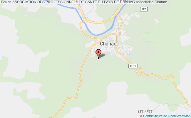 plan association Association Des Professionnels De Sante Du Pays De Chanac Chanac