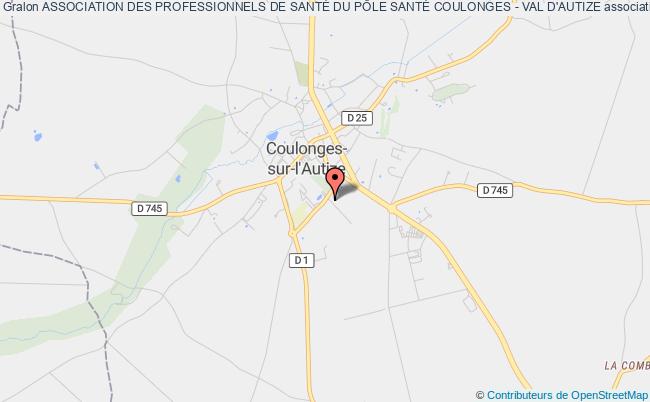 plan association Association Des Professionnels De SantÉ Du PÔle SantÉ Coulonges - Val D'autize Coulonges-sur-l'Autize