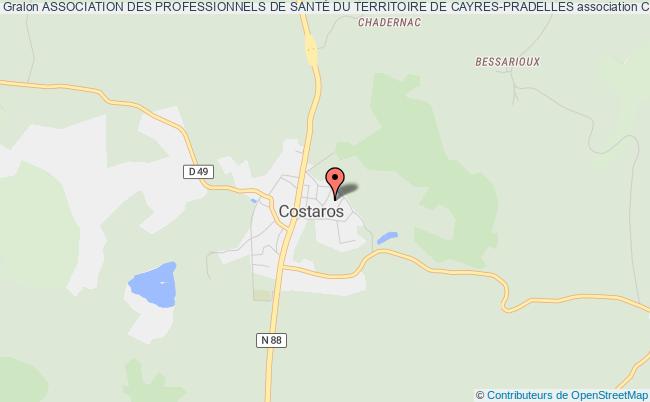 plan association Association Des Professionnels De SantÉ Du Territoire De Cayres-pradelles Costaros