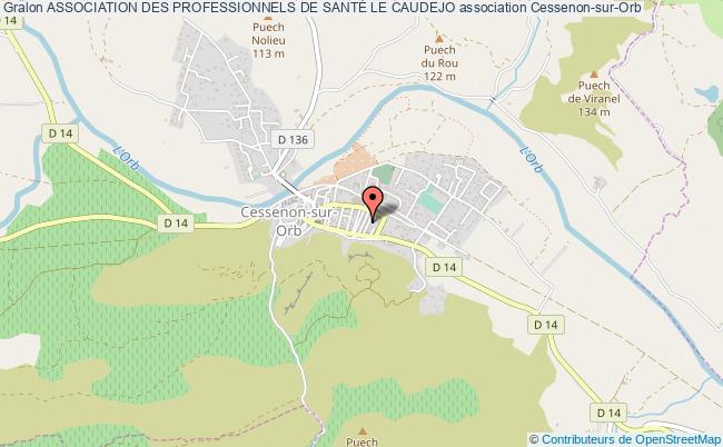 plan association Association Des Professionnels De SantÉ Le Caudejo Cessenon-sur-Orb