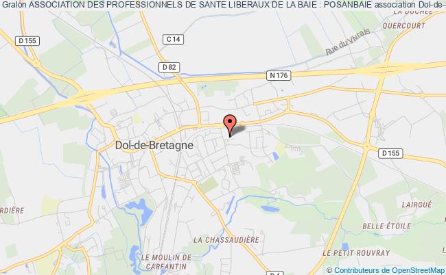 plan association Association Des Professionnels De Sante Liberaux De La Baie : Posanbaie Dol-de-Bretagne