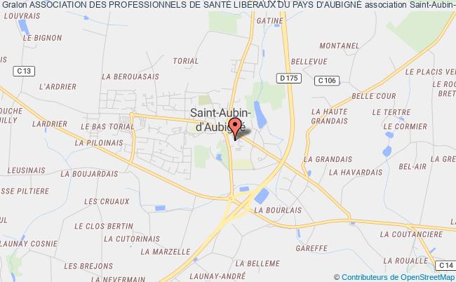plan association Association Des Professionnels De SantÉ LibÉraux Du Pays D'aubignÉ Saint-Aubin-d'Aubigné