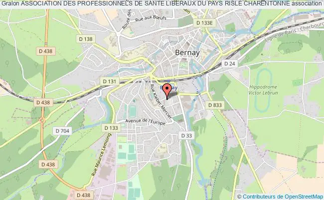 plan association Association Des Professionnels De Sante Liberaux Du Pays Risle Charentonne Bernay