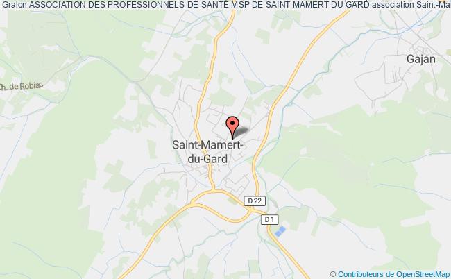 plan association Association Des Professionnels De SantÉ Msp De Saint Mamert Du Gard Saint-Mamert-du-Gard