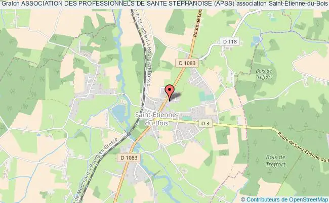 plan association Association Des Professionnels De Sante Stephanoise (apss) Saint-Étienne-du-Bois