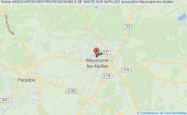 plan association Association Des Professionnels De Sante Sud Alpilles Maussane-les-Alpilles