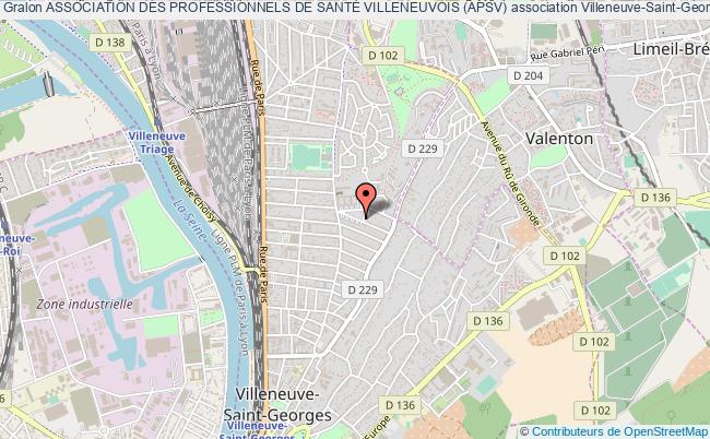 plan association Association Des Professionnels De SantÉ Villeneuvois (apsv) Villeneuve-Saint-Georges