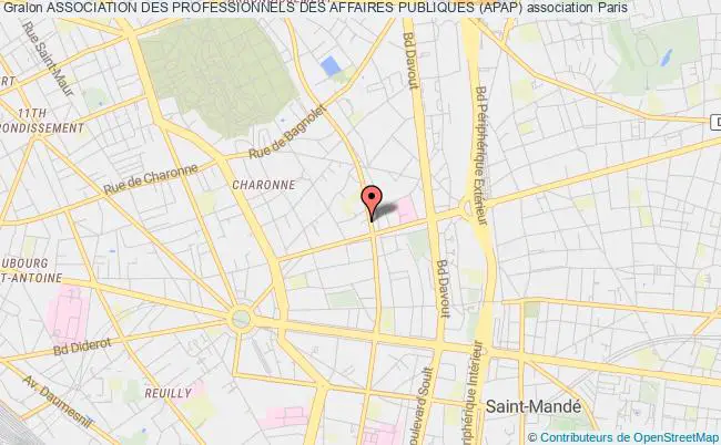 plan association Association Des Professionnels Des Affaires Publiques (apap) Paris