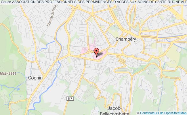 plan association Association Des Professionnels Des Permanences D Acces Aux Soins De Sante Rhone Alpes Chambéry