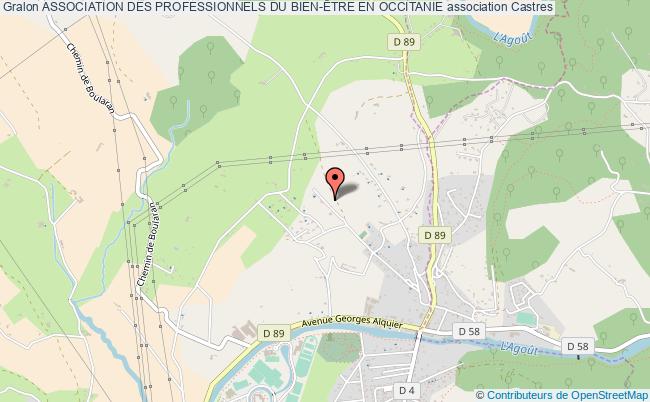 plan association Association Des Professionnels Du Bien-Être En Occitanie Castres