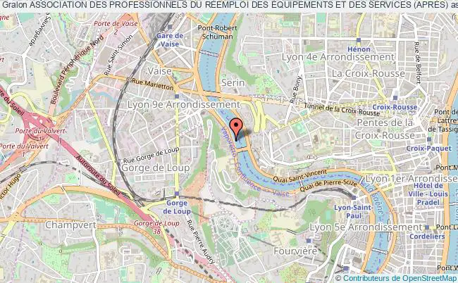 plan association Association Des Professionnels Du RÉemploi Des Équipements Et Des Services (aprÈs) Lyon