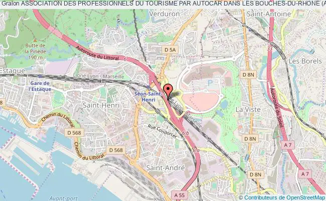 plan association Association Des Professionnels Du Tourisme Par Autocar Dans Les Bouches-du-rhone (apta 13) Marseille