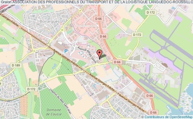plan association Association Des Professionnels Du Transport Et De La Logistique Languedoc-roussillon Pérols cedex