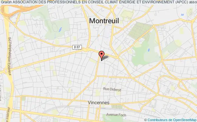 plan association Association Des Professionnels En Conseil Climat Énergie Et Environnement (apcc) Montreuil