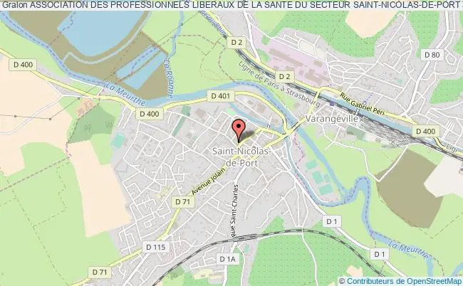 ASSOCIATION DES PROFESSIONNELS LIBERAUX DE LA SANTE DU SECTEUR SAINT-NICOLAS-DE-PORT