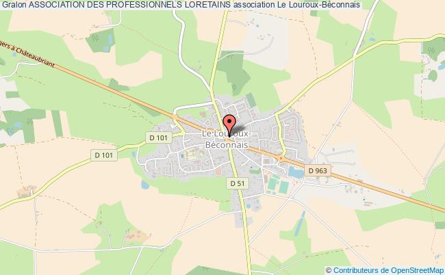 plan association Association Des Professionnels Loretains Val d'Erdre-Auxence