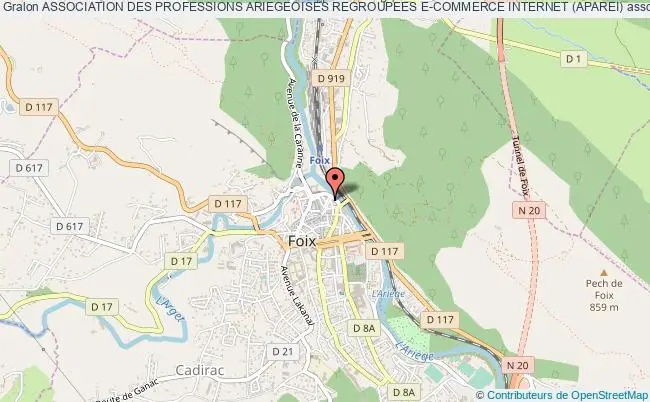 plan association Association Des Professions Ariegeoises Regroupees E-commerce Internet (aparei) Foix