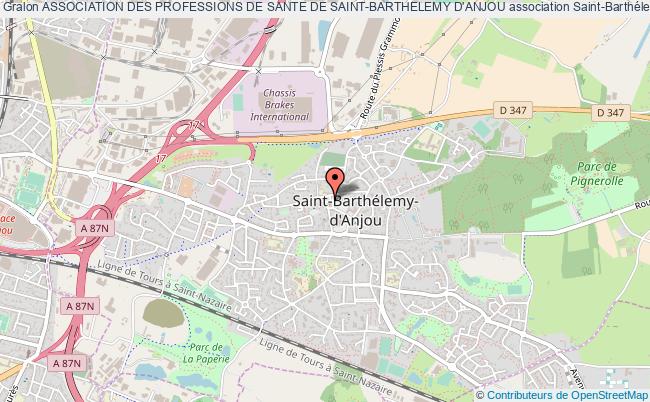 plan association Association Des Professions De Sante De Saint-barthelemy D'anjou Saint-Barthélemy-d'Anjou