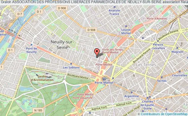 plan association Association Des Professions Liberales Paramedicales De Neuilly-sur-seine Neuilly-sur-Seine